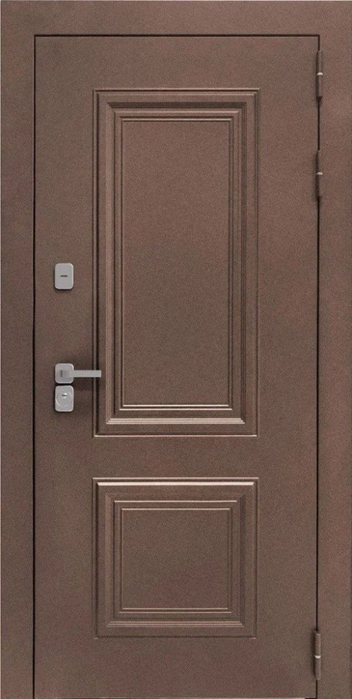 Фото Дверь ДвериПРО Д-68 ФЛ-659 (12мм, nussbaum+черная патина винорит) DPRO195568