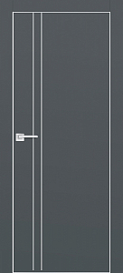 Товар Межкомнатная дверь PX-20  AL кромка с 4-х ст. Графит матовый