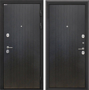 Товар Дверь Интекрон Сицилия Remix (фурнитура хром) Лофт черный DIS007190