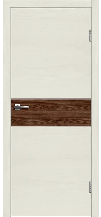 Фото Межкомнатная дверь Легенда Даллас 1 Американский орех Ясень белый Декор Американский орех